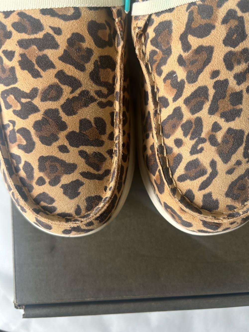 Ariat Hilo Tan and Brown Lively Leopard Print Slip On Western Shoe - Picture 5 of 7